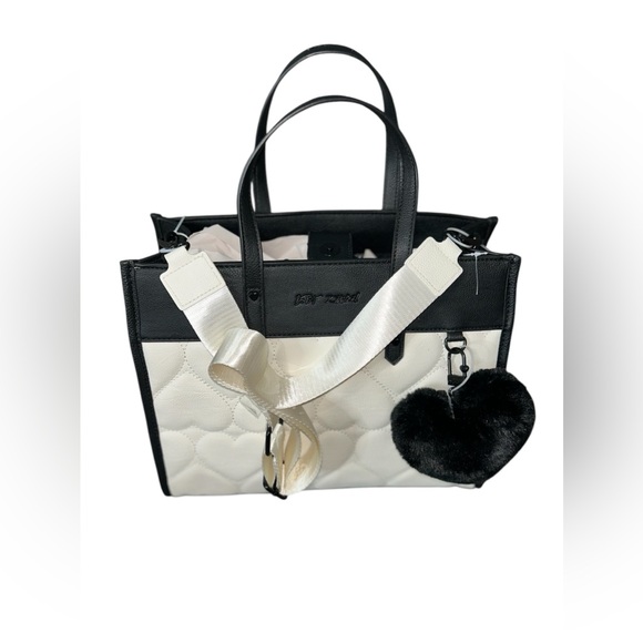 ❌ SALE❌🔥HARD FIND🔥 Betsey Johnson XObecca Hearts Crossbody Tote Bag. NEW. - Picture 3 of 11